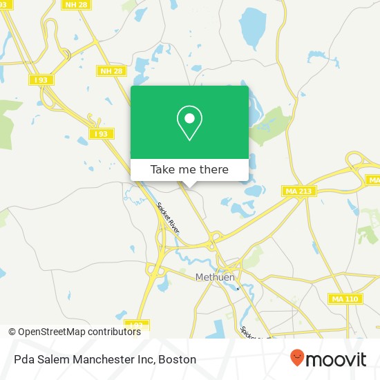 Mapa de Pda Salem Manchester Inc