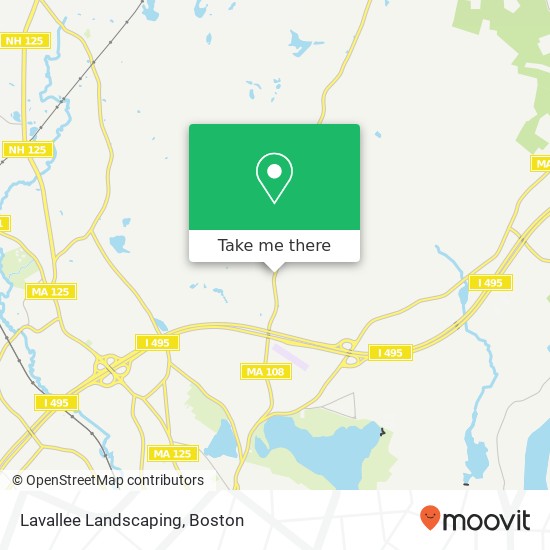 Lavallee Landscaping map