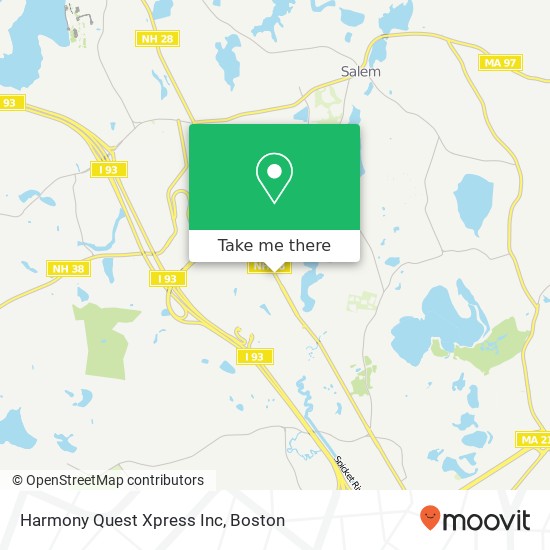 Mapa de Harmony Quest Xpress Inc