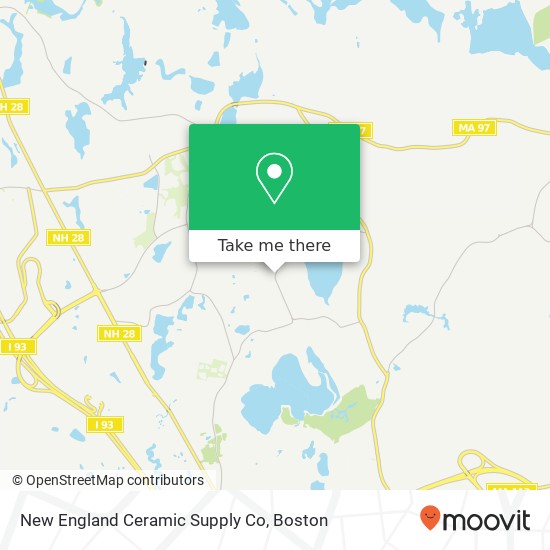 Mapa de New England Ceramic Supply Co