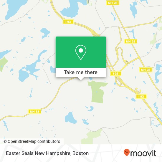 Mapa de Easter Seals New Hampshire