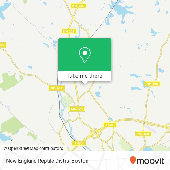 Mapa de New England Reptile Distrs