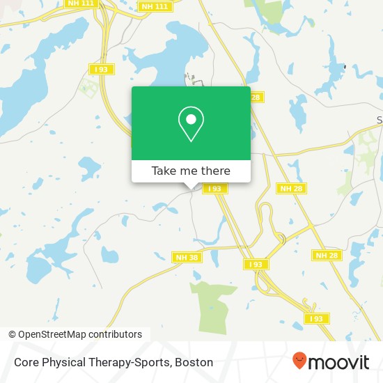 Mapa de Core Physical Therapy-Sports