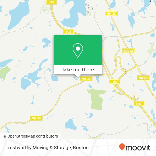 Trustworthy Moving & Storage map