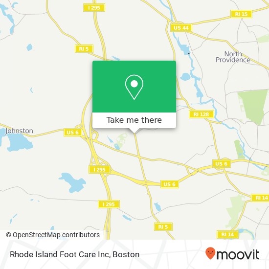 Rhode Island Foot Care Inc map