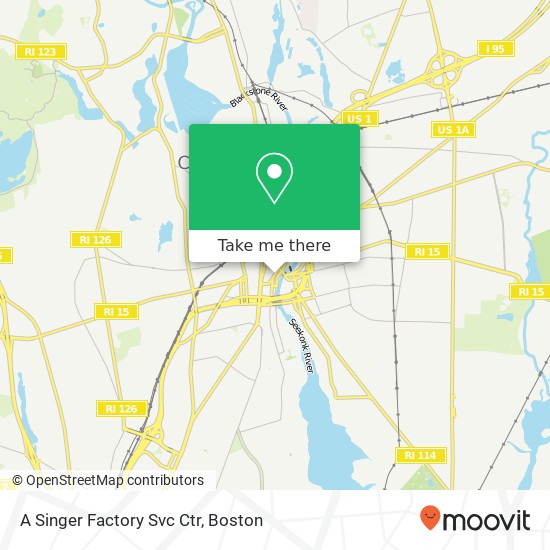 A Singer Factory Svc Ctr map