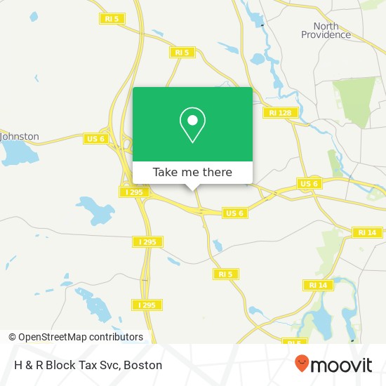 H & R Block Tax Svc map