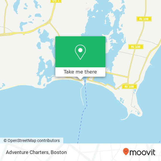 Adventure Charters map