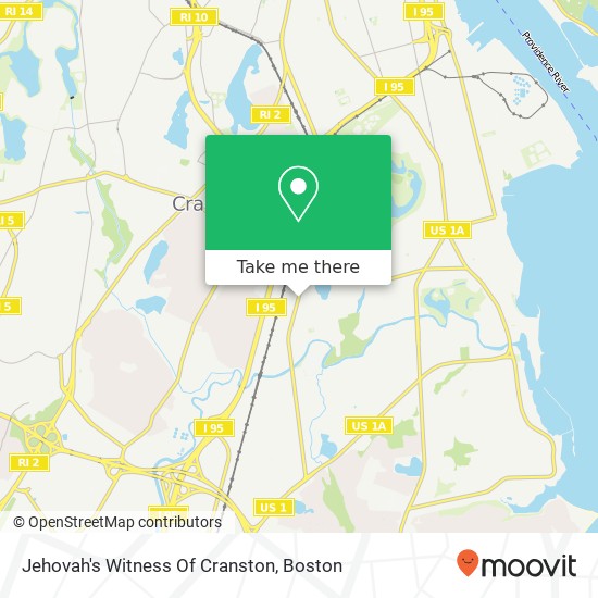 Mapa de Jehovah's Witness Of Cranston