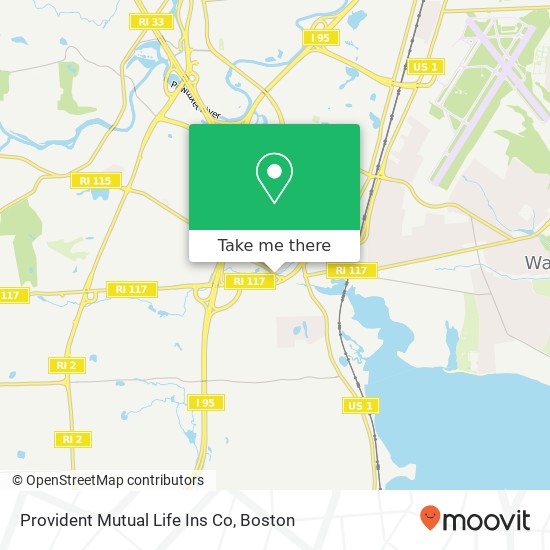 Provident Mutual Life Ins Co map