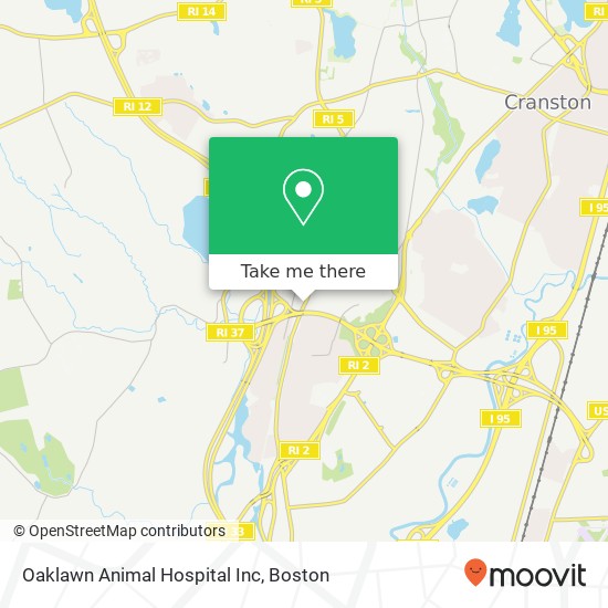 Mapa de Oaklawn Animal Hospital Inc