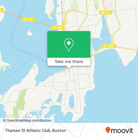 Thames St Athletic Club map