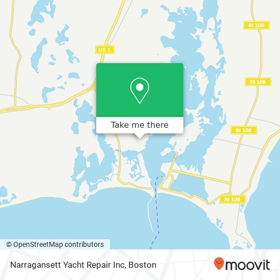 Narragansett Yacht Repair Inc map