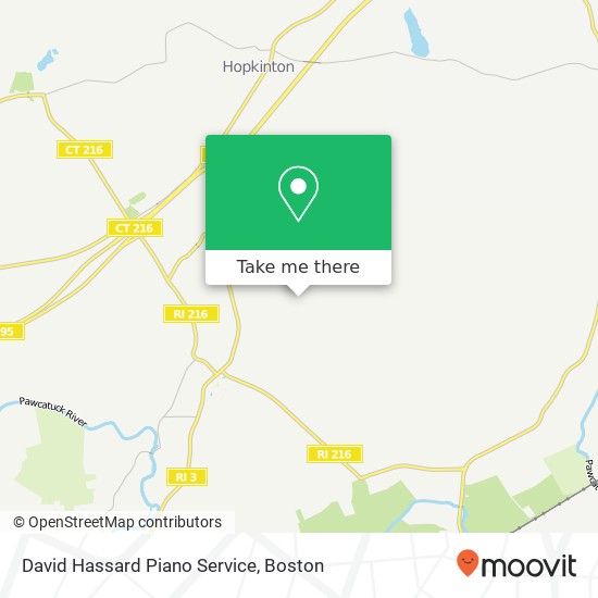 Mapa de David Hassard Piano Service