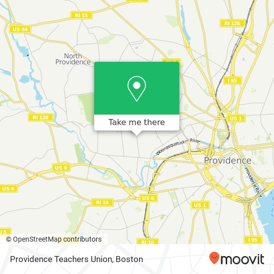 Mapa de Providence Teachers Union