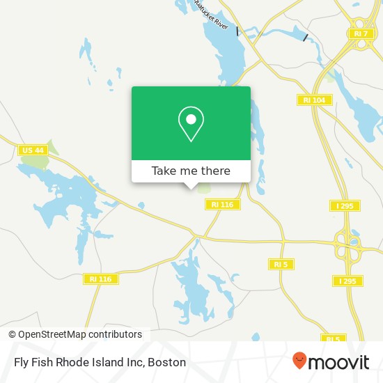 Mapa de Fly Fish Rhode Island Inc