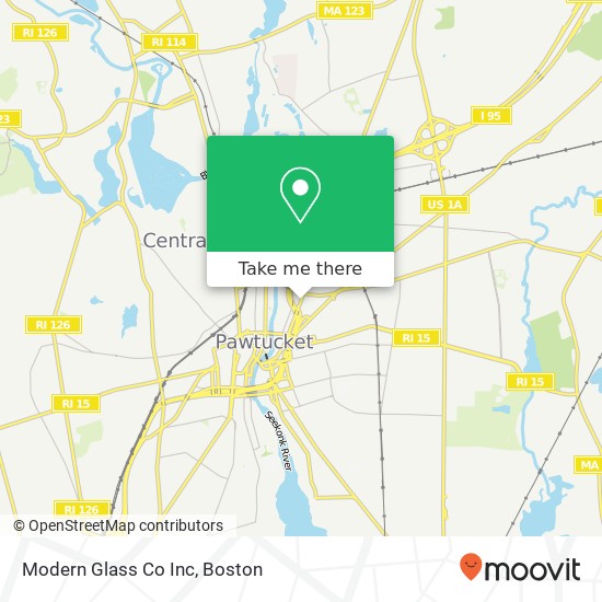 Mapa de Modern Glass Co Inc