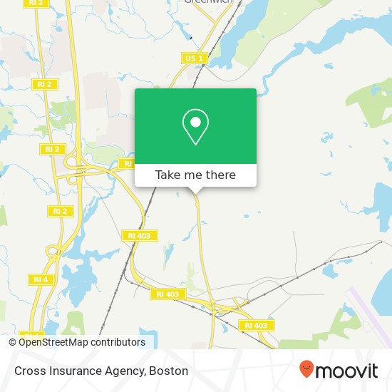 Mapa de Cross Insurance Agency