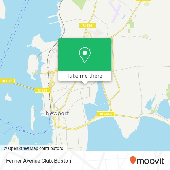 Fenner Avenue Club map