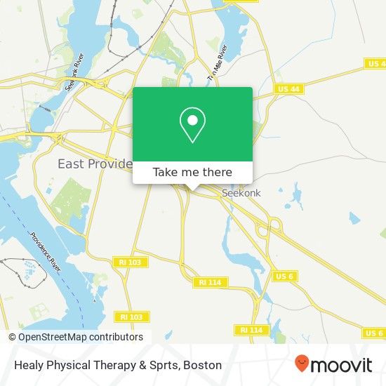 Mapa de Healy Physical Therapy & Sprts