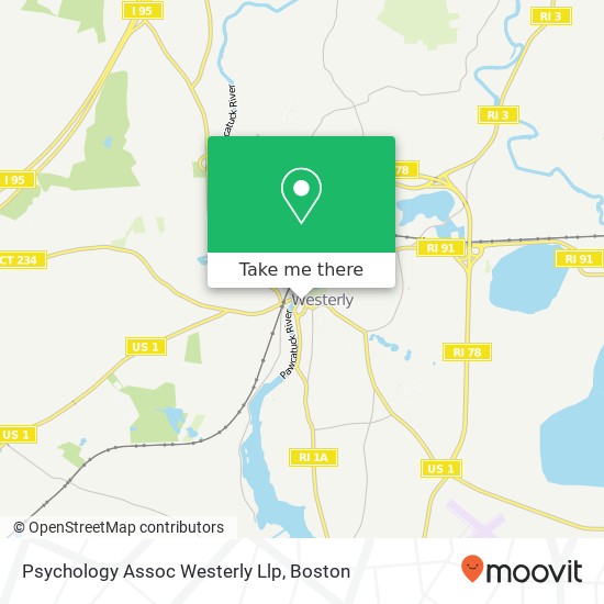 Mapa de Psychology Assoc Westerly Llp