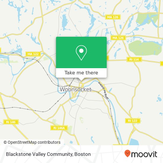 Blackstone Valley Community map