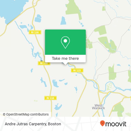 Andre Jutras Carpentry map