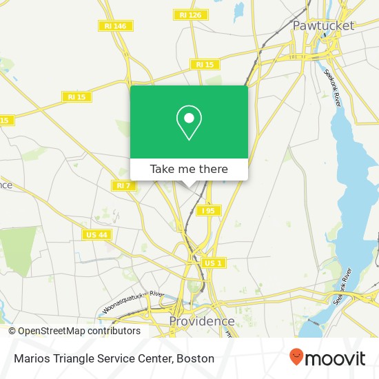 Marios Triangle Service Center map
