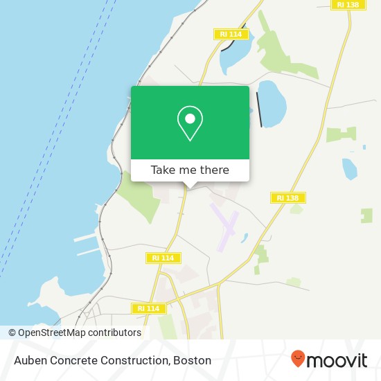 Mapa de Auben Concrete Construction