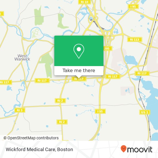 Mapa de Wickford Medical Care