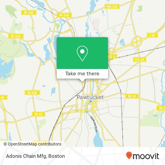 Adonis Chain Mfg map