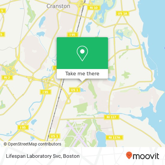 Lifespan Laboratory Svc map