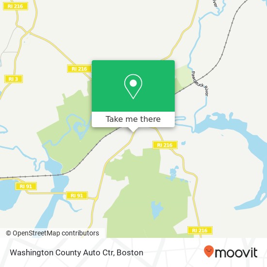 Mapa de Washington County Auto Ctr