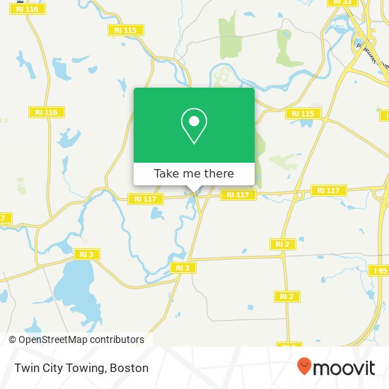 Twin City Towing map