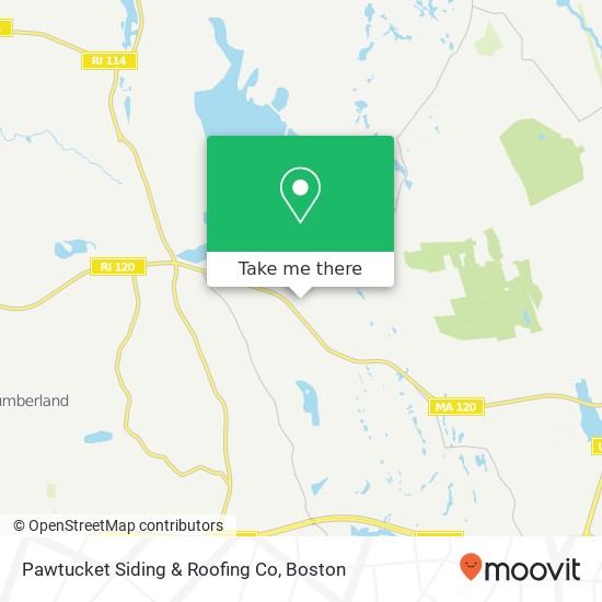 Pawtucket Siding & Roofing Co map