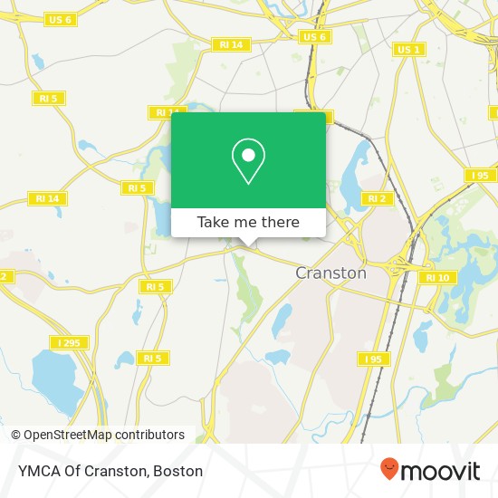 YMCA Of Cranston map