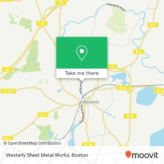 Mapa de Westerly Sheet Metal Works