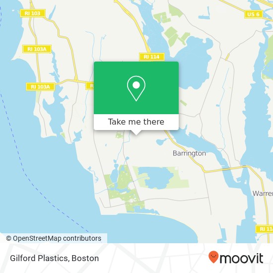 Gilford Plastics map