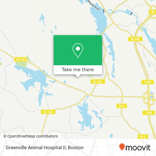 Mapa de Greenville Animal Hospital II