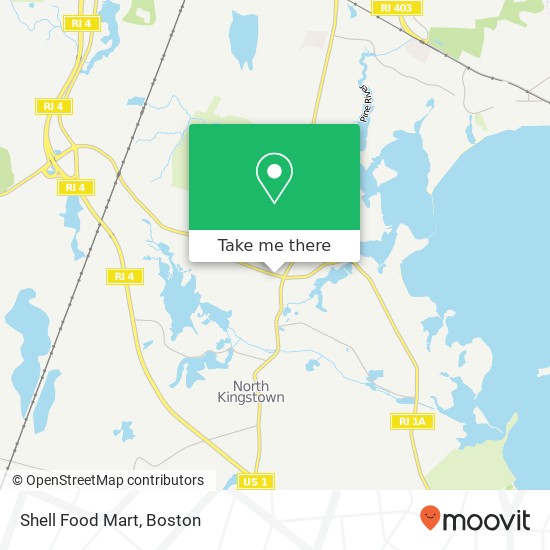 Shell Food Mart map