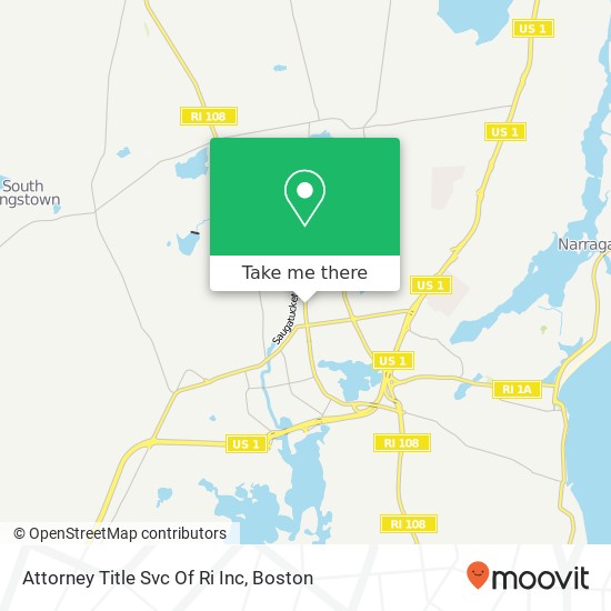 Mapa de Attorney Title Svc Of Ri Inc