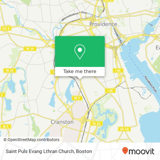 Saint Puls Evang Lthran Church map