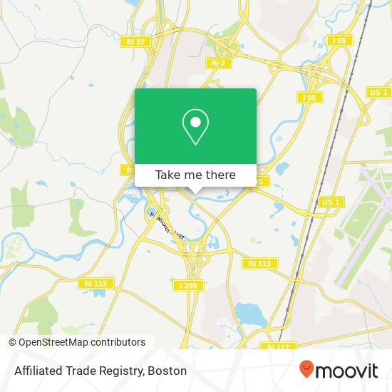 Mapa de Affiliated Trade Registry