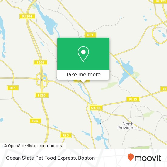 Ocean State Pet Food Express map