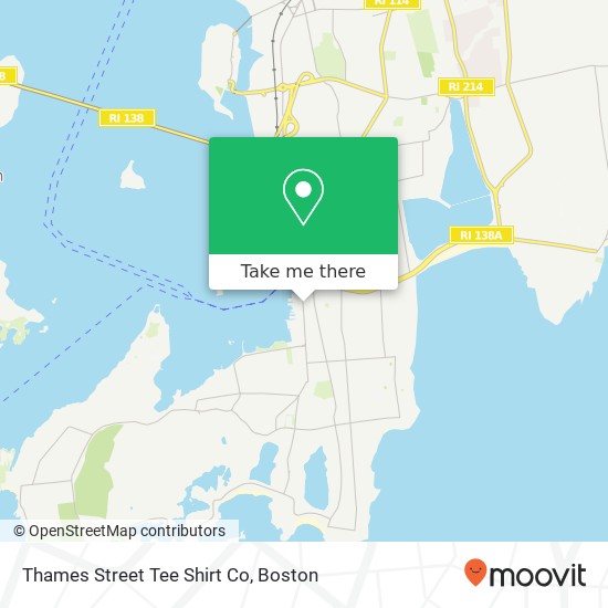 Thames Street Tee Shirt Co map