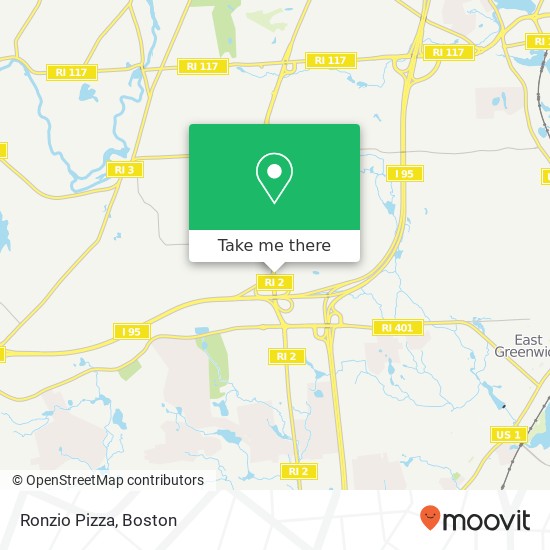 Mapa de Ronzio Pizza