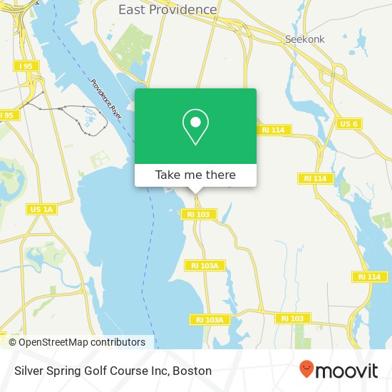 Mapa de Silver Spring Golf Course Inc