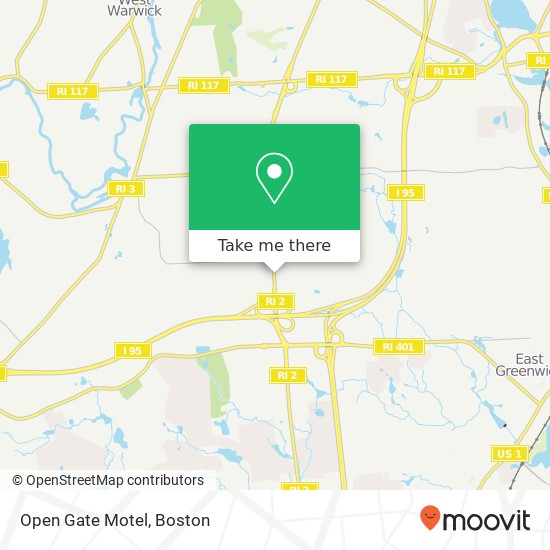 Mapa de Open Gate Motel