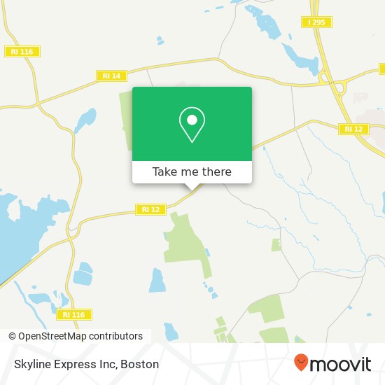Skyline Express Inc map