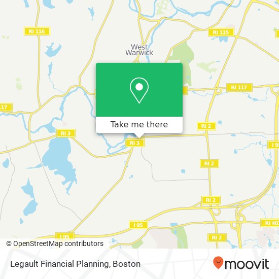 Mapa de Legault Financial Planning